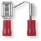 Cosses femelles plates pré-isolées 3115 rouge, 6,3x0,8, 0,5-1 mm²